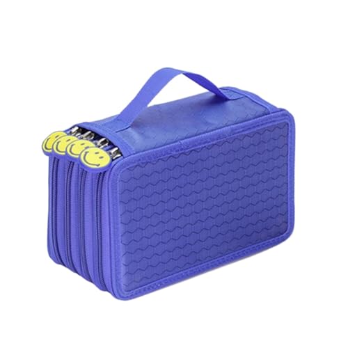 FedermäPpchen 36/48/72 Löcher Oxford School Bleistift Hülle Kreative Zeichnung von Kapazität Zeichnung Pen Bag Box Kinder Multifunktion Stationery Beutel Versorgung Pencil Case ( Color : Blue-4 Layers von TYNXK