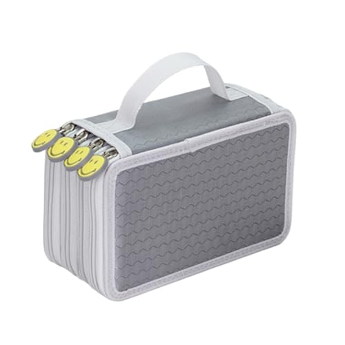 FedermäPpchen 36/48/72 Löcher Oxford School Bleistift Hülle Kreative Zeichnung von Kapazität Zeichnung Pen Bag Box Kinder Multifunktion Stationery Beutel Versorgung Pencil Case ( Color : Gray-4 Layers von TYNXK