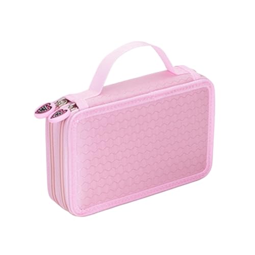 FedermäPpchen 36/48/72 Löcher Oxford School Bleistift Hülle Kreative Zeichnung von Kapazität Zeichnung Pen Bag Box Kinder Multifunktion Stationery Beutel Versorgung Pencil Case ( Color : Pink-2 Layers von TYNXK