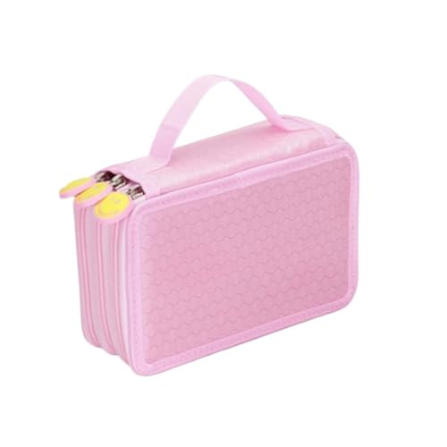 FedermäPpchen 36/48/72 Löcher Oxford School Bleistift Hülle Kreative Zeichnung von Kapazität Zeichnung Pen Bag Box Kinder Multifunktion Stationery Beutel Versorgung Pencil Case ( Color : Pink-3 Layers von TYNXK