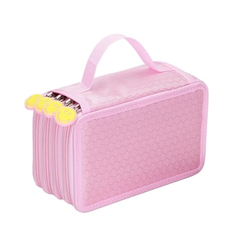 FedermäPpchen 36/48/72 Löcher Oxford School Bleistift Hülle Kreative Zeichnung von Kapazität Zeichnung Pen Bag Box Kinder Multifunktion Stationery Beutel Versorgung Pencil Case ( Color : Pink-4 Layers von TYNXK