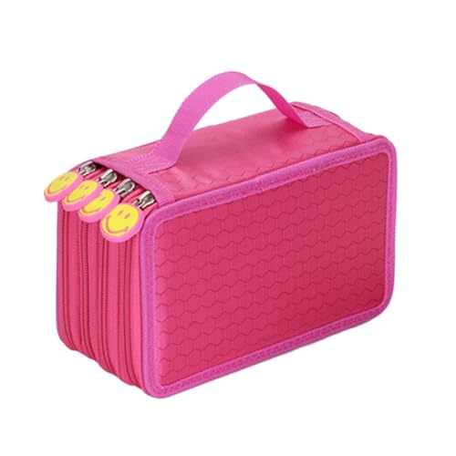 FedermäPpchen 36/48/72 Löcher Oxford School Bleistift Hülle Kreative Zeichnung von Kapazität Zeichnung Pen Bag Box Kinder Multifunktion Stationery Beutel Versorgung Pencil Case ( Color : Rose-4 Layers von TYNXK