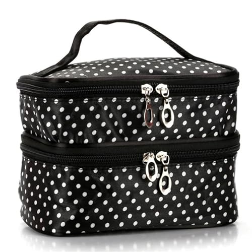 Kosmetiktasche Doppelschicht Beauty Case Kilometer Kartoffel Künstler Künstlertasche Frauen Makeup Kosmetiktasche Organizer Reise Notwendigkeiten Toilettenbedarf Schminktasche (Color : 2) von TYNXK