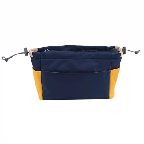 Kosmetiktasche Handtasche Nylon Reise Organizer Einsatz Tasche Frauen Organizer Geldbörse Große Liner Dame Makeup Kosmetische Tasche Weibliche Tasche Schminktasche (Color : Blue) von TYNXK