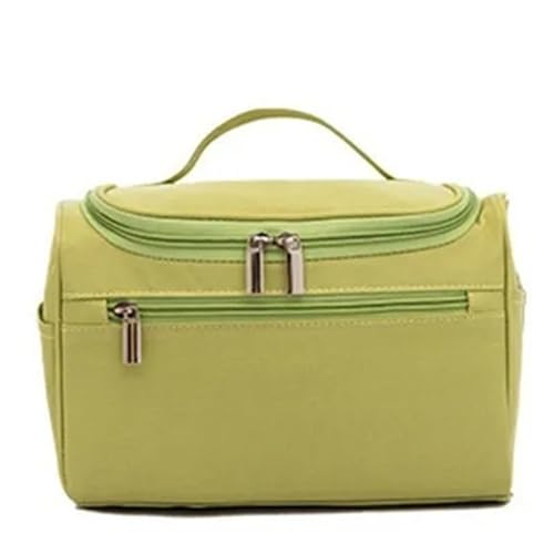 Kosmetiktasche wasserdichte Reißverschluss Make-up-Tasche Reise Polyester männliches Waschset Organizer Makeup-Tasche tragbare Frauen hängende Kulturbeutel for Herren Schminktasche (Color : Green) von TYNXK