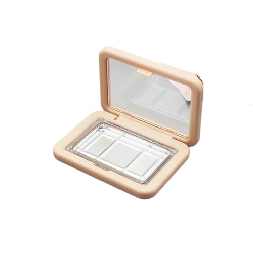 Rechteckige leere Lidschatten-Palette Rouge Box Tragbarer Kosmetik-Make-up-Etui-Behälter von TYNXK