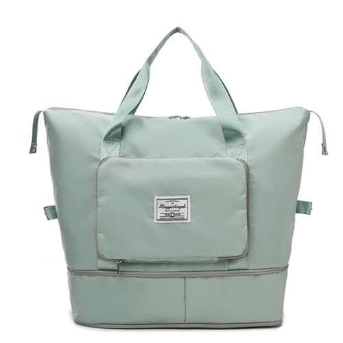 Reisetasche Faltbare Reisetasche for Frauen, wasserdichte Duffle-Einkaufstasche, große multifunktionale Taschen for Mädchen, weiblich, große Kapazität, Sportaufbewahrung Travel Bag (Color : A-4) von TYNXK