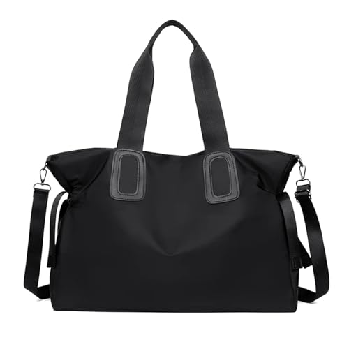 Reisetasche Frauen Reisetasche Große Kapazität Tragetaschen for Frauen Schulter Tasche Multi-Funktion Casual Handtasche Umhängetaschen Travel Bag (Color : Black) von TYNXK