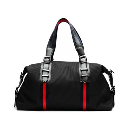 Reisetasche Männer Reisetaschen Große Kapazität Männer Gepäck Handtaschen Oxford Reise Duffle Mode Männer Falttasche Travel Bag (Color : Red Medium) von TYNXK