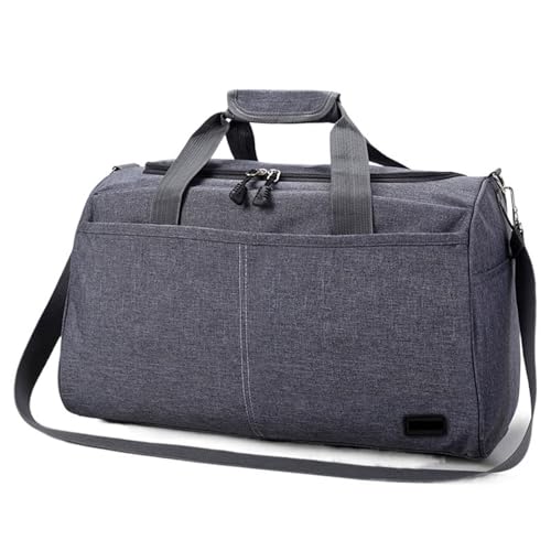 Reisetasche Oxford Tuch Frauen Reisetasche Wasserdicht Männer Business Reise Duffle Gepäck Verpackung Handtasche Schulter Lagerung Taschen Urlaub Tote Travel Bag (Color : Gray Big Size) von TYNXK