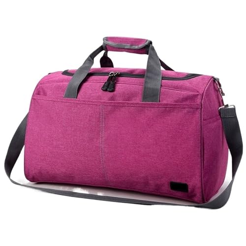 Reisetasche Oxford Tuch Frauen Reisetasche Wasserdicht Männer Business Reise Duffle Gepäck Verpackung Handtasche Schulter Lagerung Taschen Urlaub Tote Travel Bag (Color : Rose red Big Size) von TYNXK