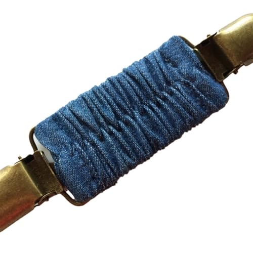 Schal-Strickjacken-Clips Frauen Retro Entenschnabel Gummiband Pullover Strickjacke Clip Frauen Vintage elastische Schal Kleid Beibehaltung Schal-Schnalle (Color : Blue) von TYNXK