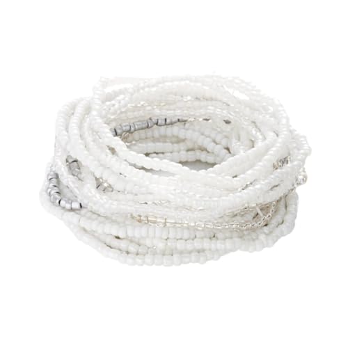 TYNXK 16/20 Stück Sommer Strand Reis Perlen Armbänder for Frauen handgefertigte Perlen Armband Reise Urlaub Party Schmuck(Color-01) von TYNXK
