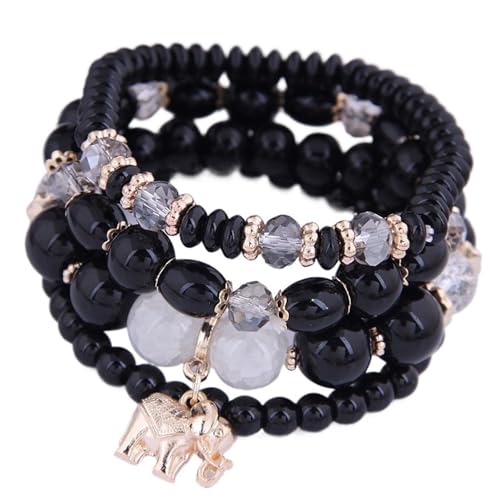 TYNXK Ethnische Multicolor Kristall Perlen Strang Armbänder Frauen Männer Herz Baum Des Lebens Bettelarmband Pulseira Feminina(Color-15) von TYNXK