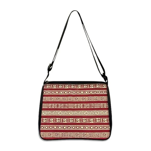 TYNXK Frau Print Handtasche Schultertaschen Mode Damen Unterarm Tragbare Lippenstift Kosmetik Taschen for Shopping(Color-19,20cmX24cm) von TYNXK