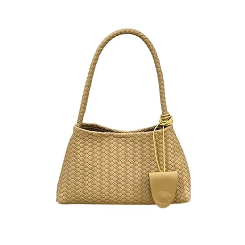 TYNXK Handwoven Small Bag Women's Underarm Single Bag Summer Handbag(Yellow) von TYNXK