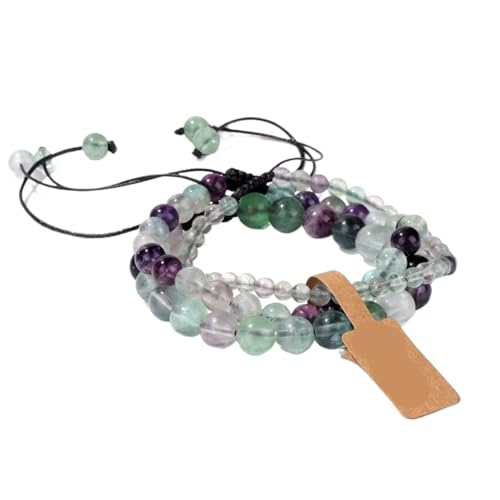 TYNXK Mode Stein Perlen Armbänder Einstellbare Sodalite Mit Wunsch Tag Geflochtene Frauen Männer Schmuck(Color-15) von TYNXK