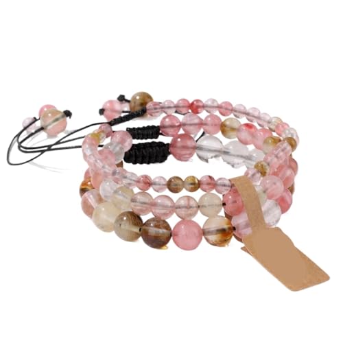 TYNXK Mode Stein Perlen Armbänder Einstellbare Sodalite Mit Wunsch Tag Geflochtene Frauen Männer Schmuck(Color-28) von TYNXK