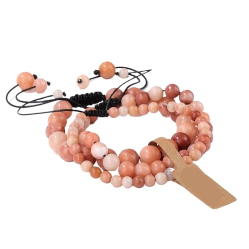 TYNXK Mode Stein Perlen Armbänder Einstellbare Sodalite Mit Wunsch Tag Geflochtene Frauen Männer Schmuck(Color-30) von TYNXK