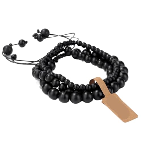 TYNXK Mode Stein Perlen Armbänder Einstellbare Sodalite Mit Wunsch Tag Geflochtene Frauen Männer Schmuck(Color-31) von TYNXK