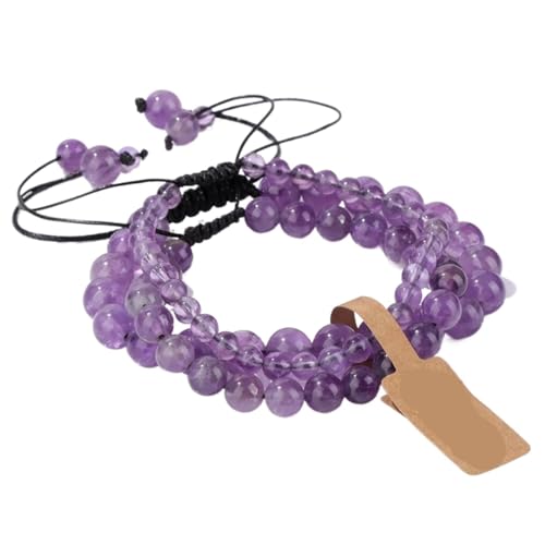 TYNXK Mode Stein Perlen Armbänder Einstellbare Sodalite Mit Wunsch Tag Geflochtene Frauen Männer Schmuck(Color-35) von TYNXK