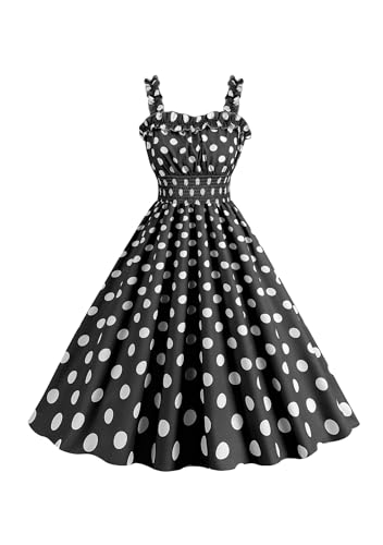 TYQQU Frauen Kariertes Muster Slim Fit Einfarbig Mini Kleid Unterer Rücken Mode Casual Mid Long Kurzes Kleid Schwarz XXS von TYQQU