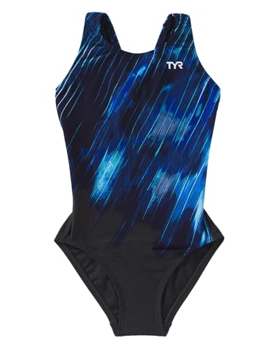 TYR Cycloid Durafast Elite Maxfit Einteiliger Badeanzug für Mädchen, Blau, 24 von TYR