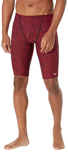 TYR Herren Durafast Elite Athletic Jammer Badeanzug Badehose, Rot gekippt, 28 von TYR