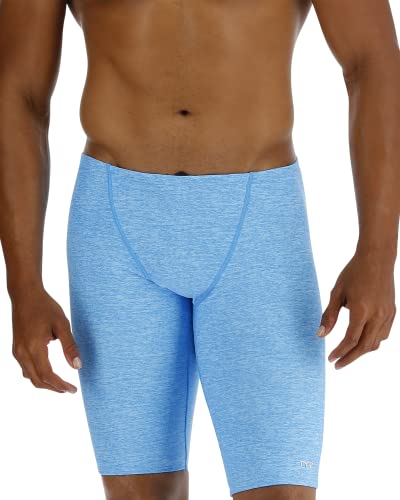 TYR Herren Durafast Elite Solid Jammer Badeanzug Badehose, Himmelblau, 34 von TYR