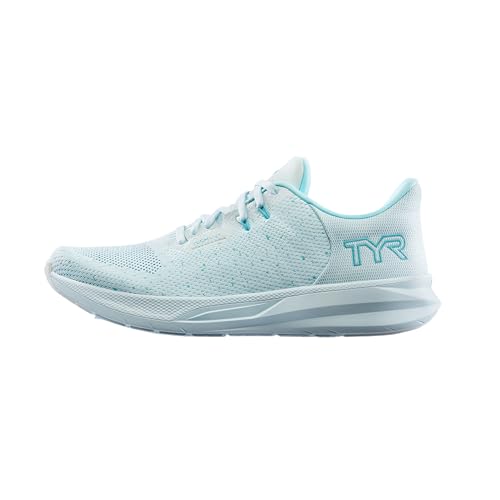 TYR Herren Techknit RNR-1 - Leichter, neutraler Laufschuh mit atmungsaktivem Strick-Obermaterial, Meeresschaum, 11.5 Women/10 Men von TYR