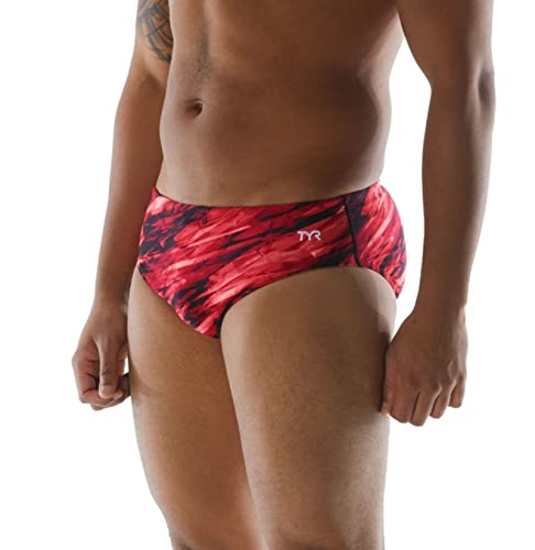 TYR Herren VITRIC Racer Schwimm-Slips, rot, 30 von TYR