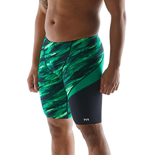 TYR Herren Vitric Jammer Badehose, Grün, 36 von TYR