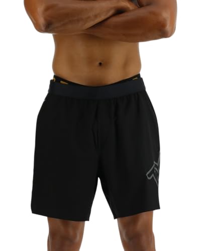 TYR Uni-Erwachsene Modern Shorts, Schwarz/Logo, X-Large von TYR