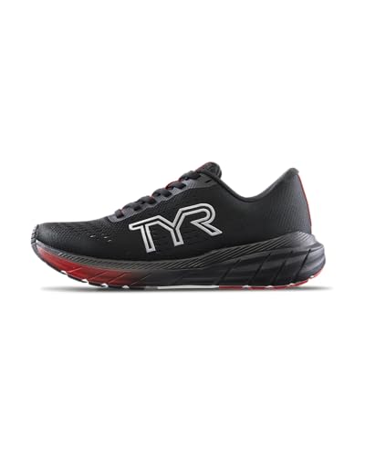 TYR Unisex-Erwachsene Rd-1x Laufschuhe, Schwarz/Rot, 11.5 Women/10 Men von TYR