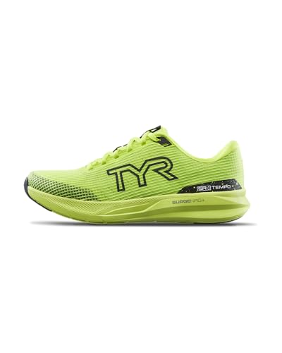 TYR Unisex-Erwachsene Sr-1 Tempo Running Athletic Shoes Sneaker, Attak Yellow, 10 Women/8.5 Men von TYR