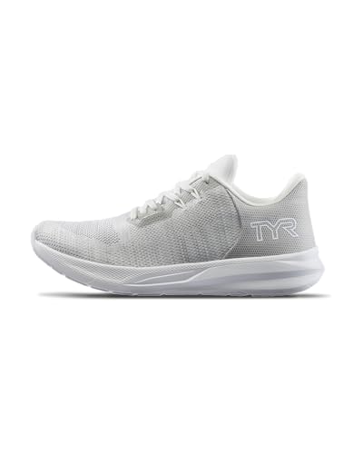 TYR Unisex Techknit RNR-1 Trainer Running Shoes Sneaker, Weiß meliert, 38 EU von TYR