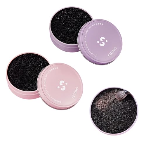 Make-up-Pinsel-Reiniger, trockener Schwamm zum Entfernen von Lidschatten, Rouge, Puder, Pinsel, Farbwechsel, schnell und einfach zu reinigen, tragbar für Zuhause oder auf Reisen Make-up-Pinsel-Reiniger, trockener Schwamm zum Entfernen von Lidschatten, Rouge, Puder, Pinsel, Farbwechsel, schnell und einfach zu reinigen, tragbar für Zuhause oder auf Reisen von TYSSELY
