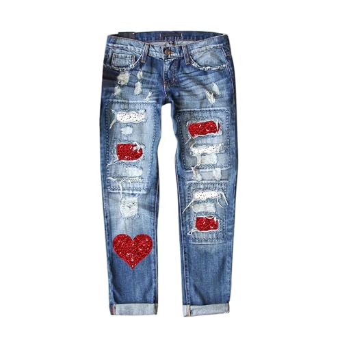 Baggy Jeans Damen high Waist fem Loose fit Jeans Loose Jeans c5037 DNM Stoff Hose Damen extra lang beige Jeans Damen Straight Leggings für Damen high Waist Leggins Yoga Hose von TYUIOP