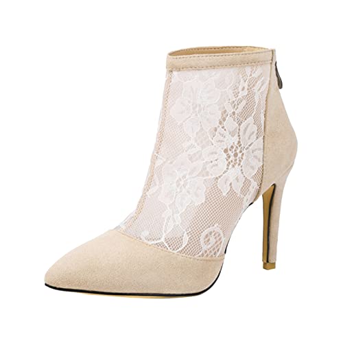 Keilpumps Damen Pumps Damen beige Brautschuhe glänzende stöckelschuhe Sandalen Silber Damen Damen Keilsandale Schnallenverschluss Sommerschuhe Damen Pumps Damen von TYUIOP