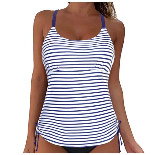 TYUIOP Tankinis für Damen Tankini bauchweg bademode Set Freizeit Badeanzug Zweiteiler Sets Sommer elegant badeanzüge Oberteil mit Badeshorts dreieck von TYUIOP