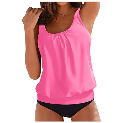 TYUIOP badekleider Tankini Oberteil Damen einzeln lang Badeanzug für mollige Push up Bikini Set bade Blumenmuster von TYUIOP