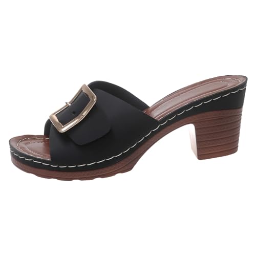 TYUIOP barfuss sandalen kinder loafer damen 43 Damen Sandalette mit Absatz sandalen damen sommer Damen Frühjahr/Sommer Pantoletten sandalen damen sommer schuhe von TYUIOP