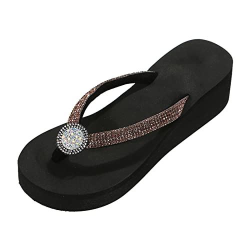 TYUIOP big buckle damen schwarz sandalen damen flip flop orthopädie arch support gummifußbett größe 36-43 eu schuhe absatz damen pink damen slipper spitz schuhe rutschfest flach sandalen von TYUIOP