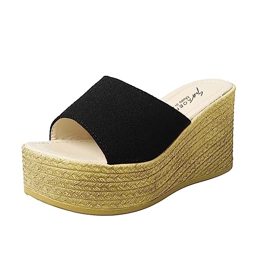 TYUIOP damen 39 big buckle sommer pantoletten damen weit leicht zehentrenner frauen bequeme yoga fußbett badelatschen clogs leder damen 44 damen slipper mit blockabsatz elegant sandalen damen von TYUIOP