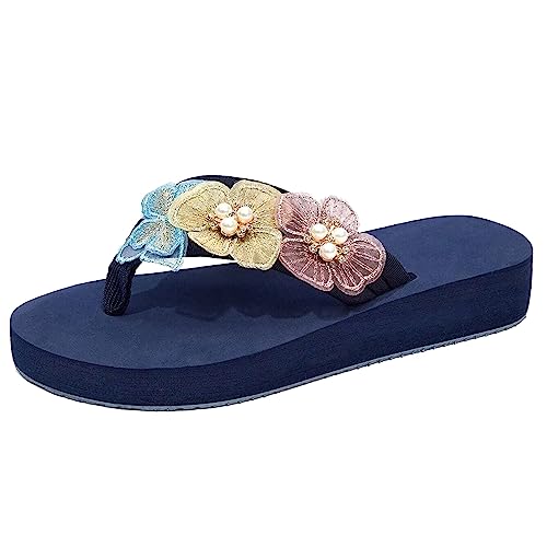 TYUIOP flache schuhe für damen elegant blau flip flop sandalen damen 40 damen platform flip flipflop beach pool geschlossene sandalen damen schwarz damen pantoletten, frauen slip on sandalen von TYUIOP