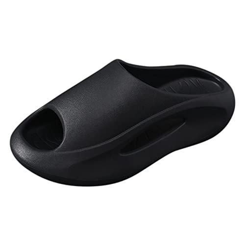 TYUIOP flache schuhe für damen sexy schwarz sommer pantoletten damen bequem flip flops massage footbed zehentrenner clogs leder damen 43 damen loafers flat slip on schuhe casual sportschuhe von TYUIOP