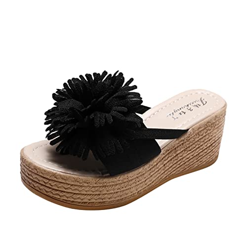 TYUIOP riemchensandalen damen mit absatz barfuss sandalen damen sandalen damen strass flache sandaletten schnürung damen flip flops sommer zehentrenner plateau leicht hausschuhe mit von TYUIOP