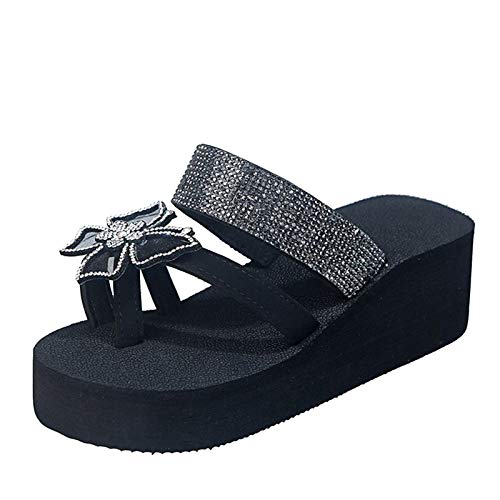 TYUIOP sandalen damen 40 sandalen damen einfach damen sandalen mit strass gr??e 36-42 schnalle damen herren zehentrenner sommer flip flops badelatschen zehentrenner damen wei? von TYUIOP