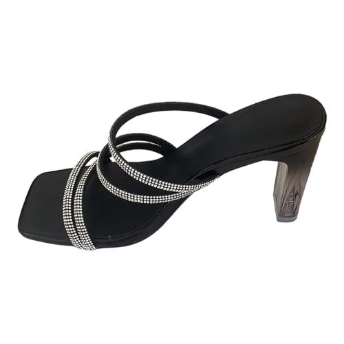 TYUIOP sandalen damen silber pumps damen grau 36 zehenpartie klobige hochzeits-pumps sandaletten damen mit absatz damen sandaletten high heels mit blockabsatz hoher absatz zehensandalen damen von TYUIOP