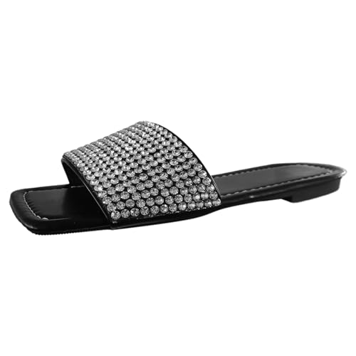 TYUIOP sandalen damen sommer glitzer slingback orthopädische slide flach schuhe weichen strandschuhe perlen strand plantarfasziitis comfortfüße bohemia sohle weiche sommerschuhe sandaletten orthotic von TYUIOP